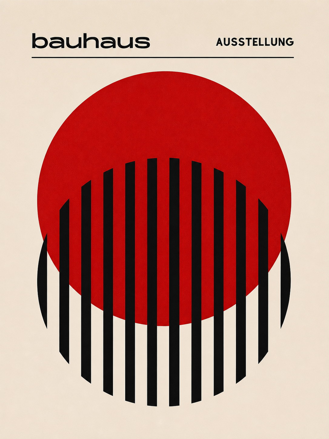 Bauhaus Rojo Negro