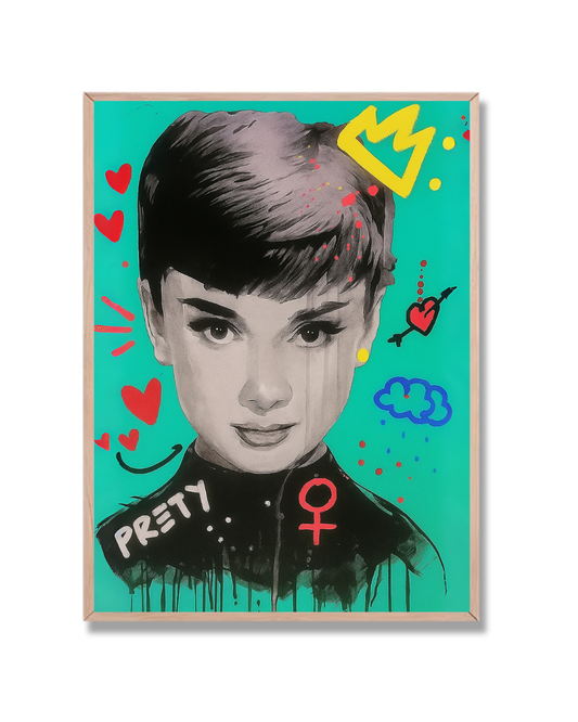 Hepburn pop art