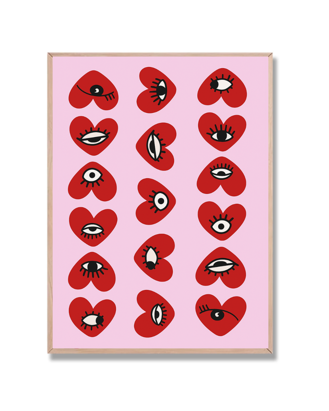 Corazones con ojos