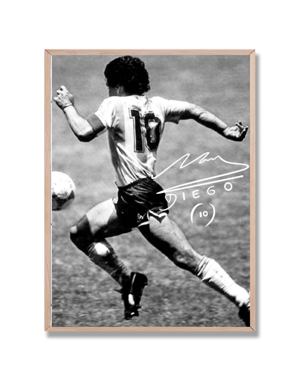 Maradona Argentina Blanco y Negro