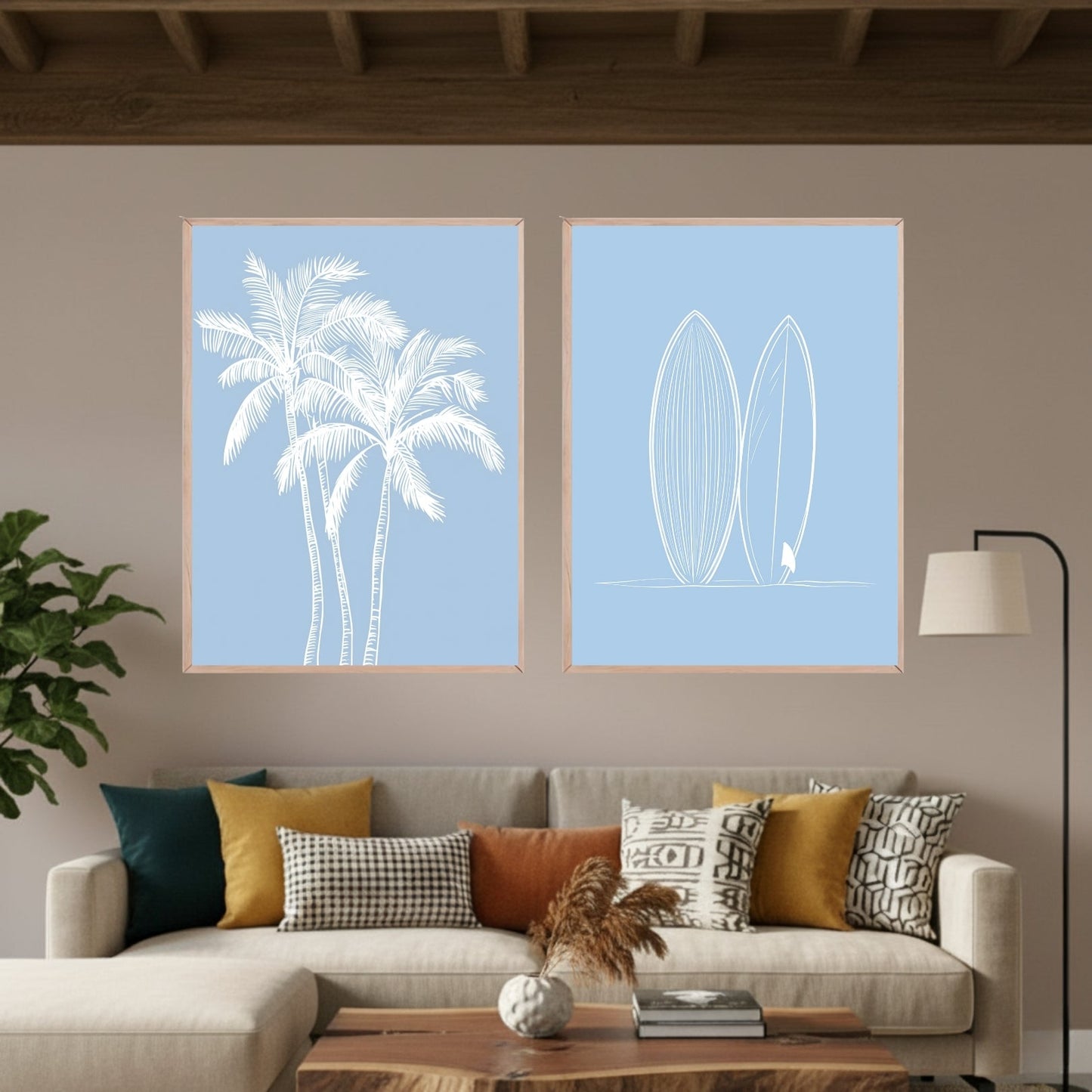 Set de 2 Palmeras Surf