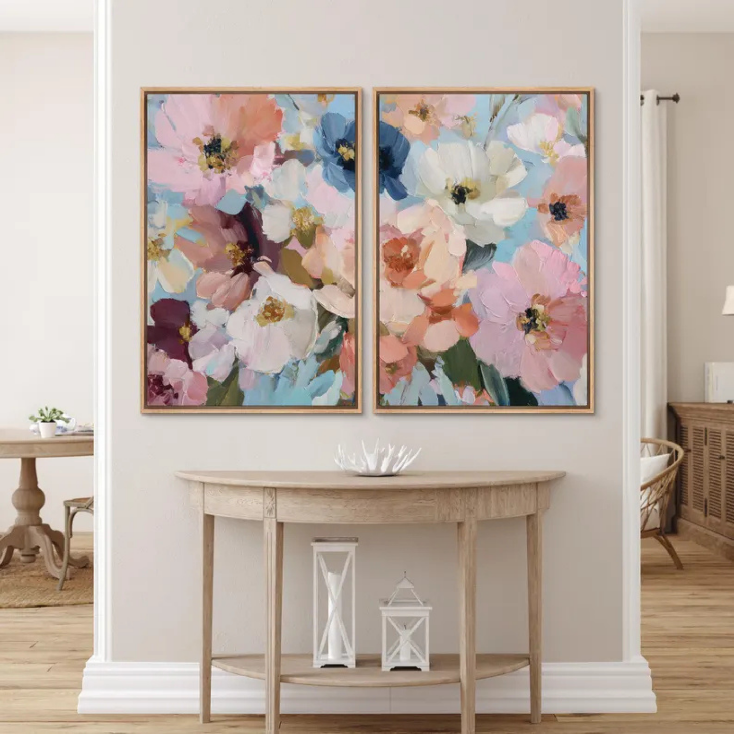 Set de 2 Flores en Rosa