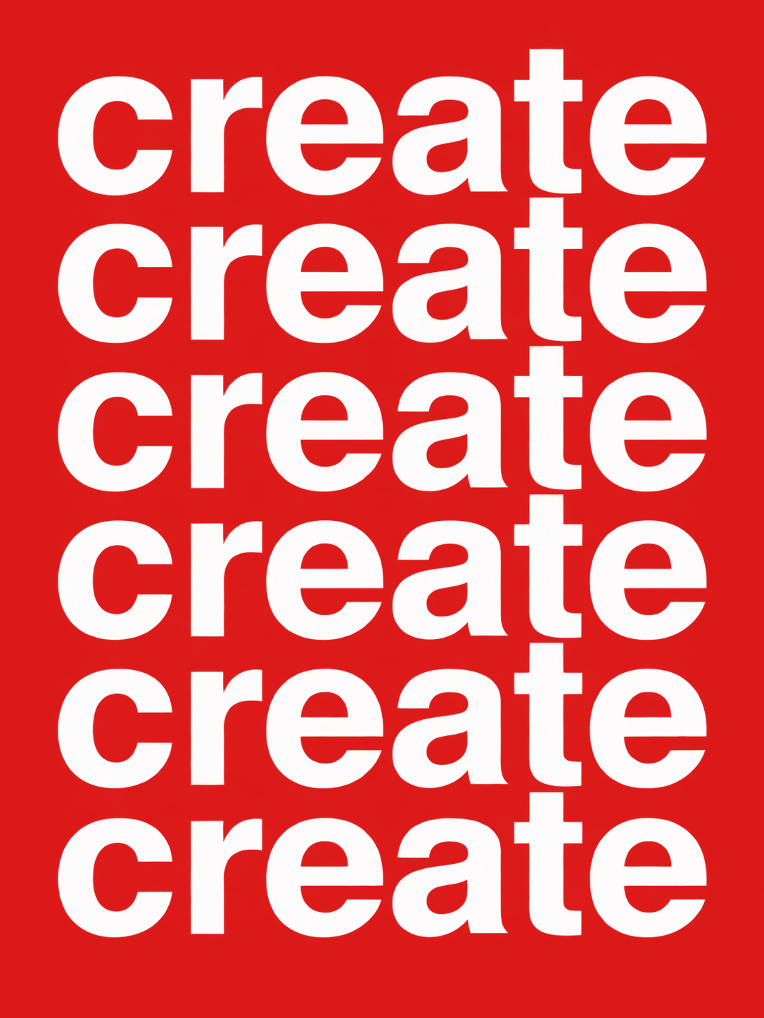 Create Rojo - cuadro decorativo