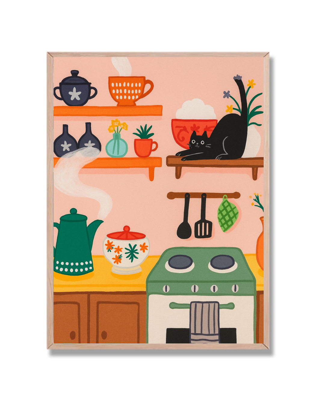 Gato en cocina