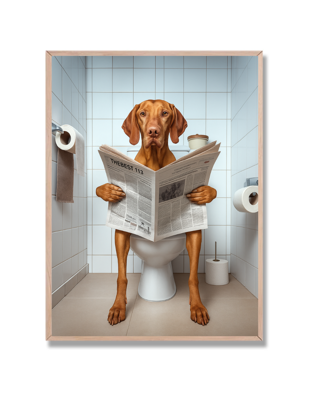 Perro Lectura matutina