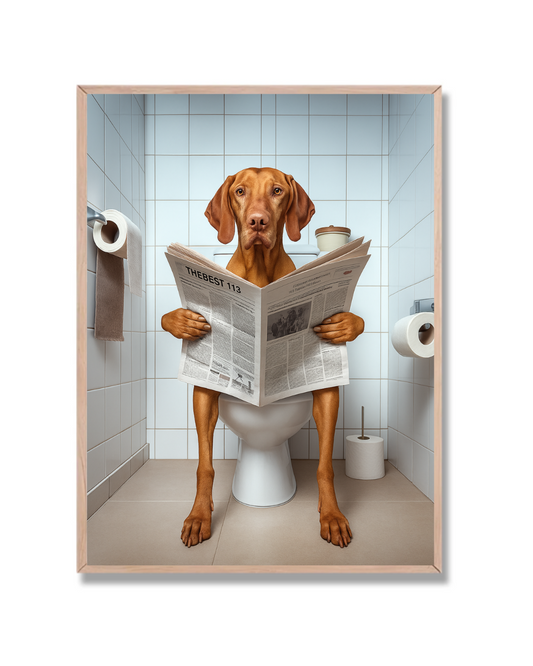 Perro Lectura matutina