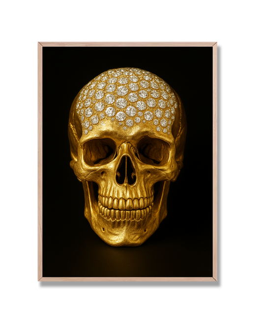 Cráneo en oro