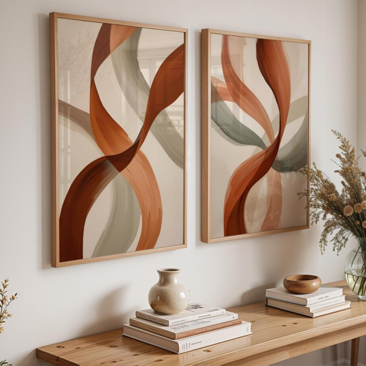 Set de 2 Abstracto Cobre