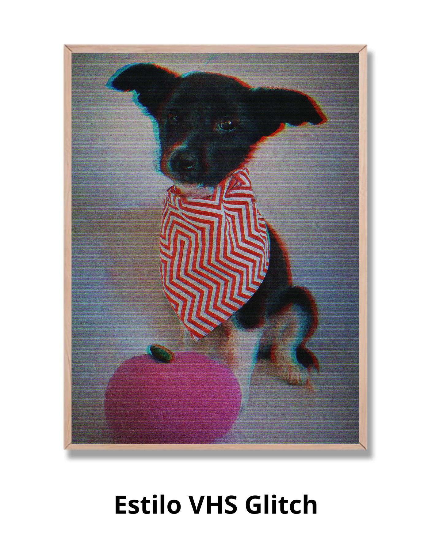 Tú imagen en estilo VHS Glitch