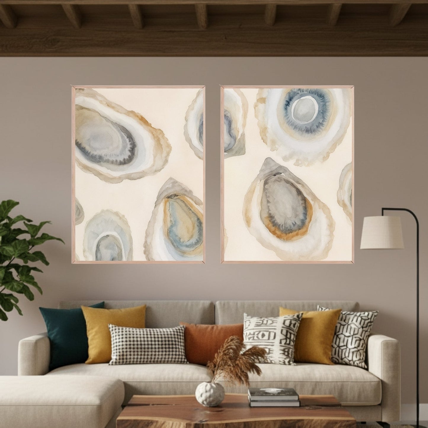 Set de 2 Conchas Abstractas