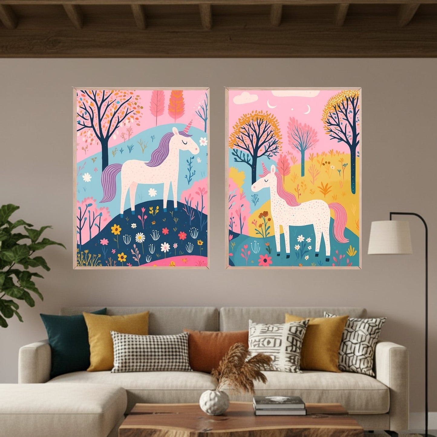 Set de 2 Infantil Unicornios