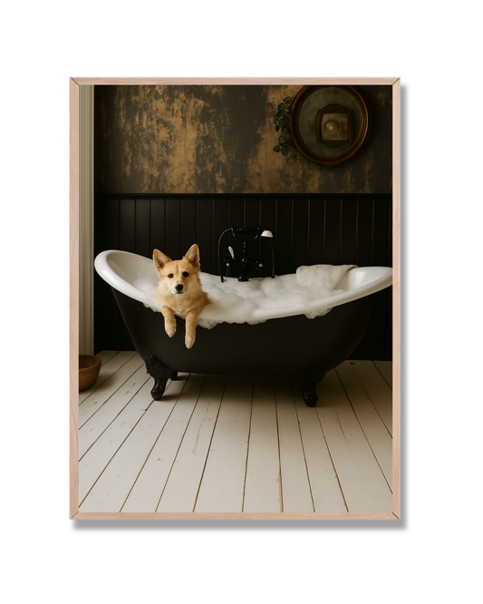 Baño de espuma perruno