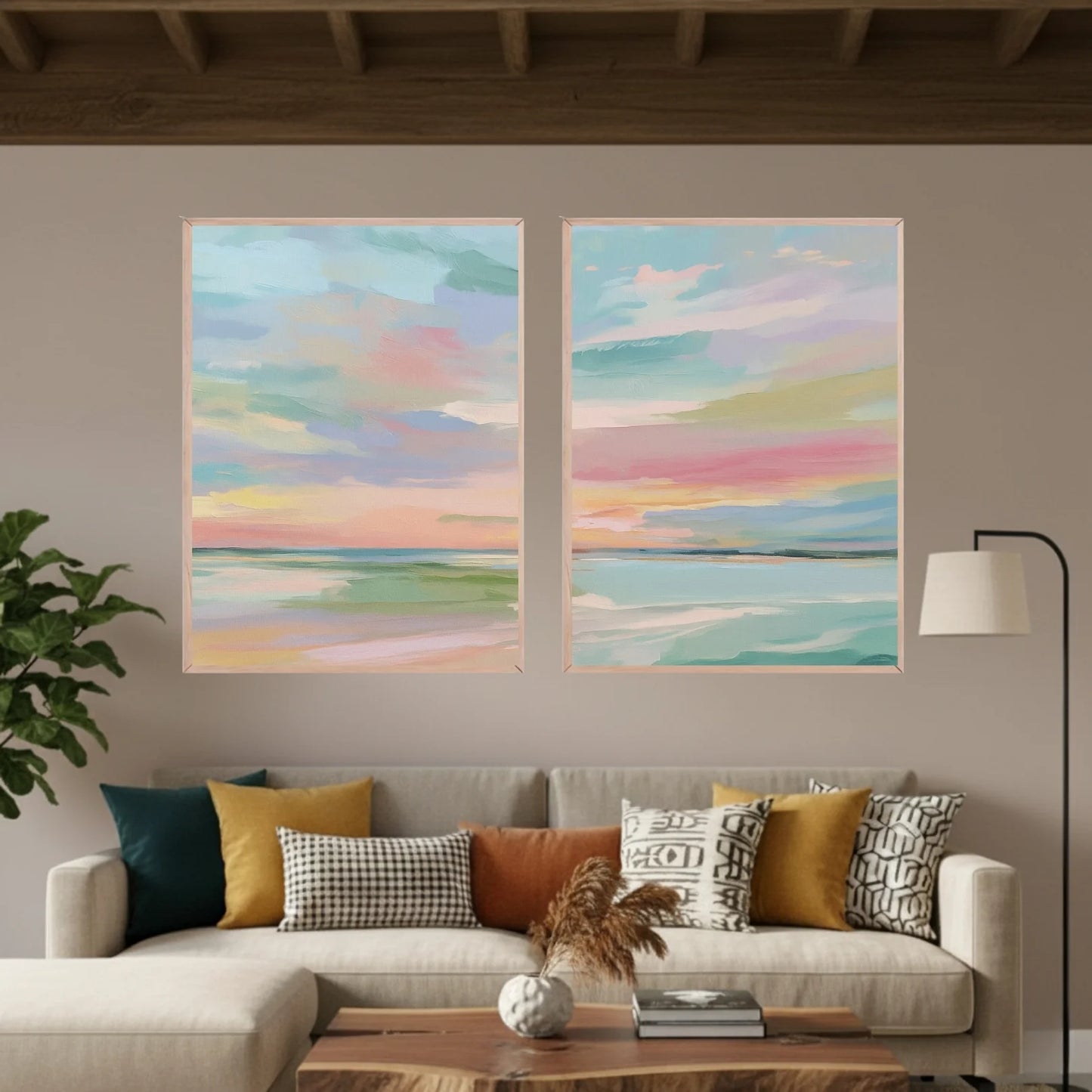 Set de 2 Cielo Pastel