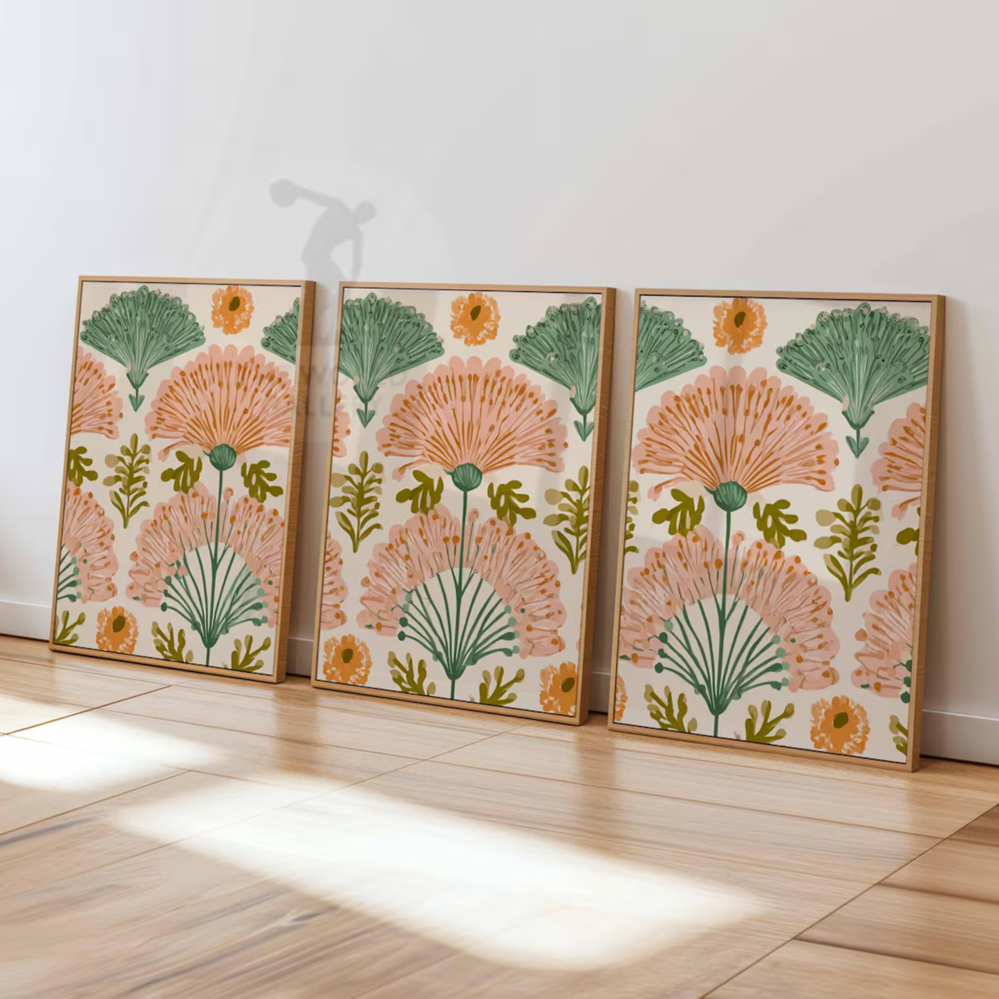 Set de 3 Flores Folk