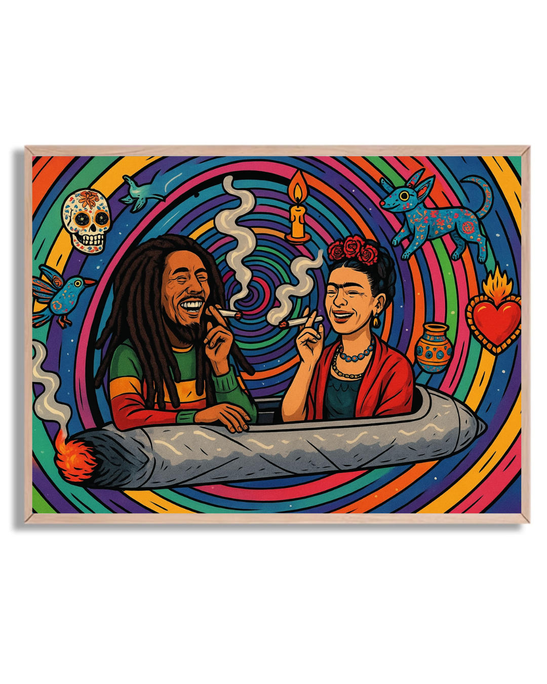 Bob Marley y Frida Kahlo