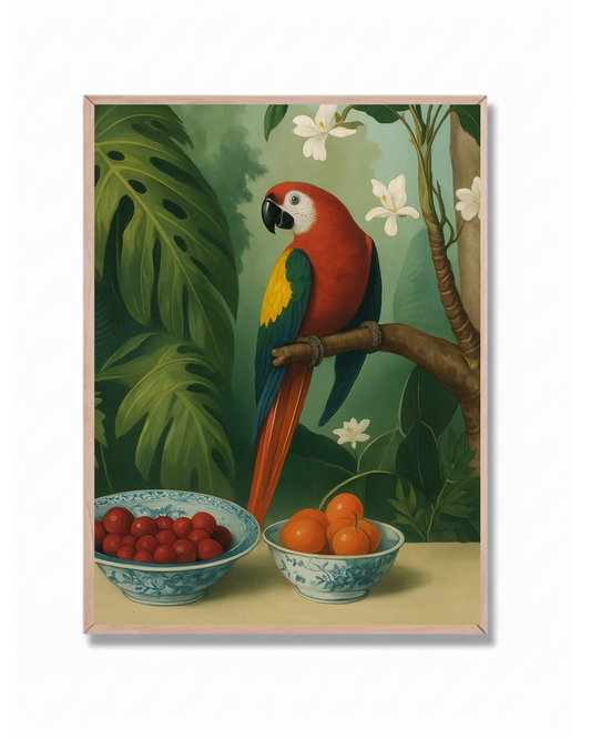 Guacamayo con Frutas