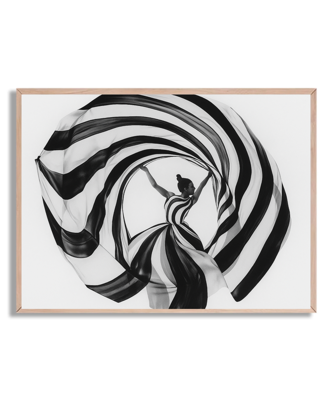 Bailarina en blanco y negro