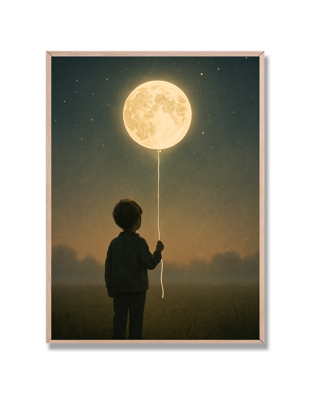 Niño y luna
