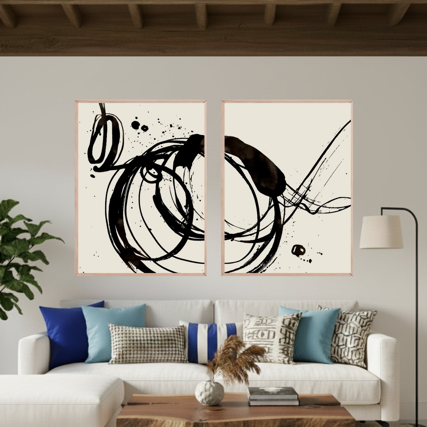 Set de 2 Abstracto #48