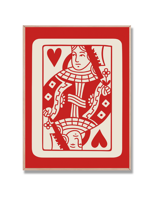Reina de corazones roja