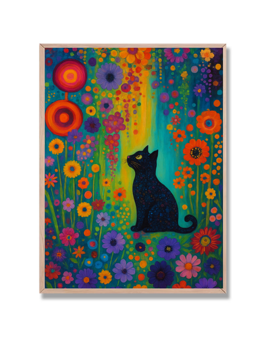 Gato Flores Multicolor