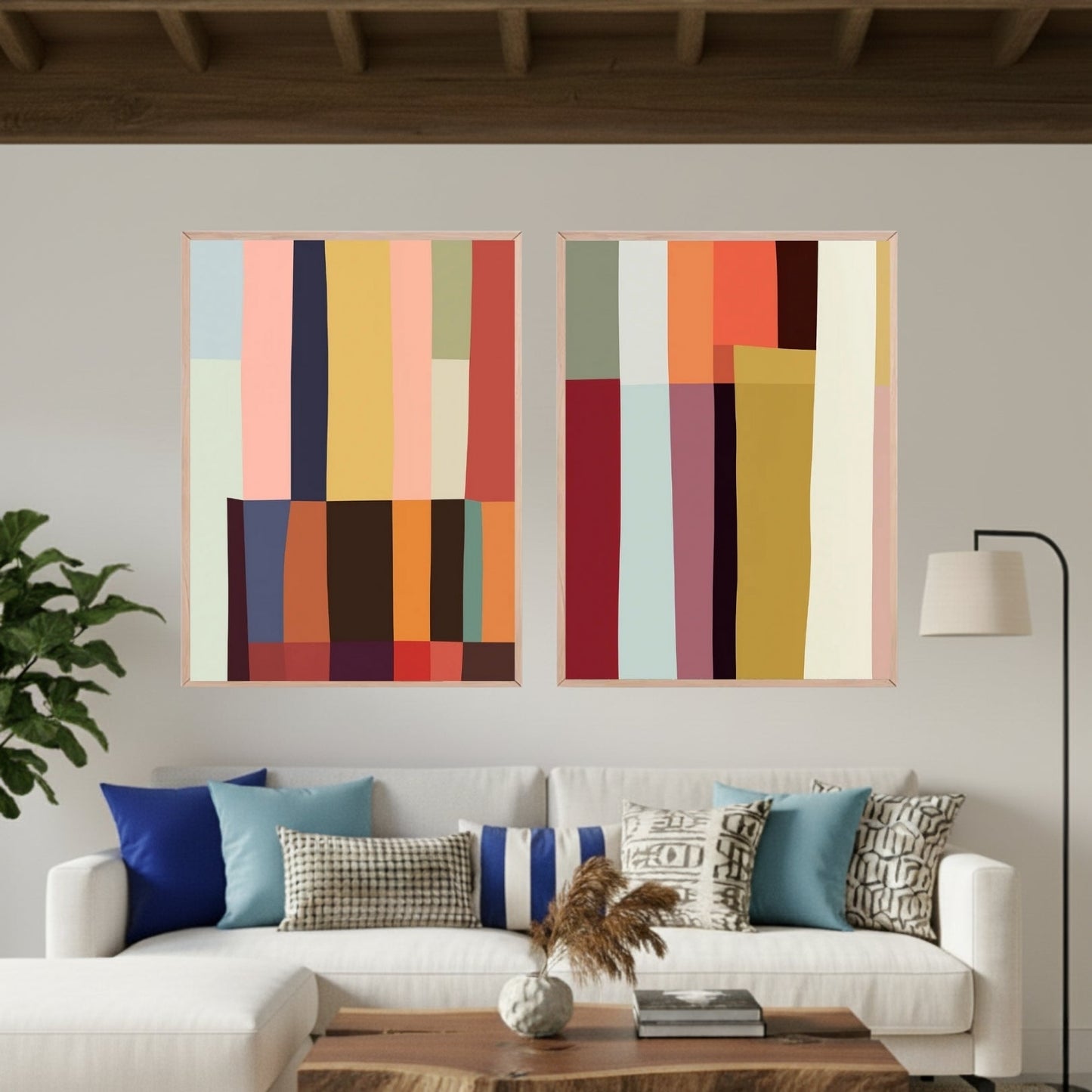 Set de 2 Barras Abstracto