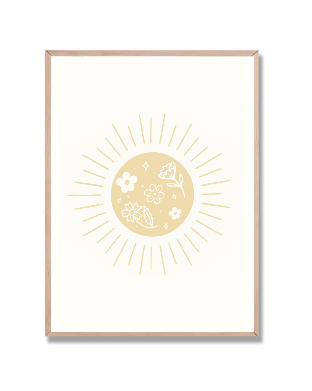 Sol con Flores