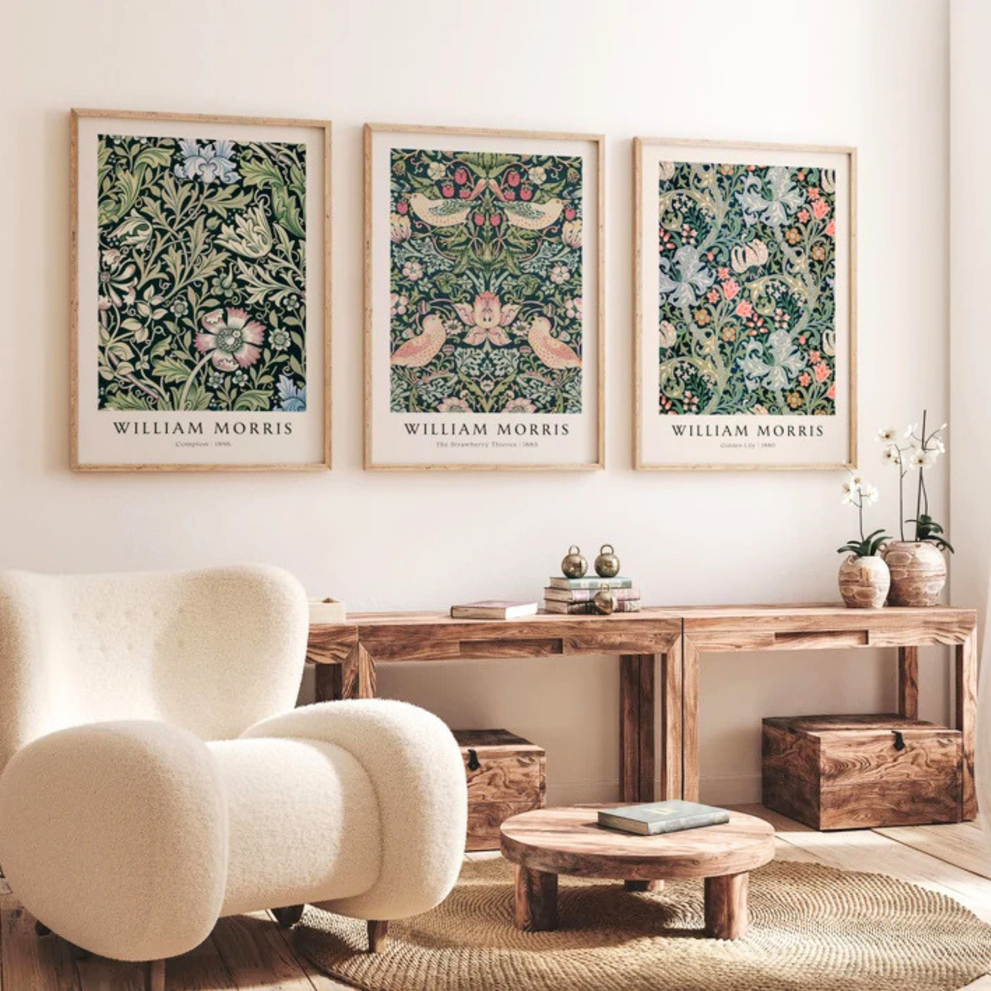Set de 3 Jardín William Morris