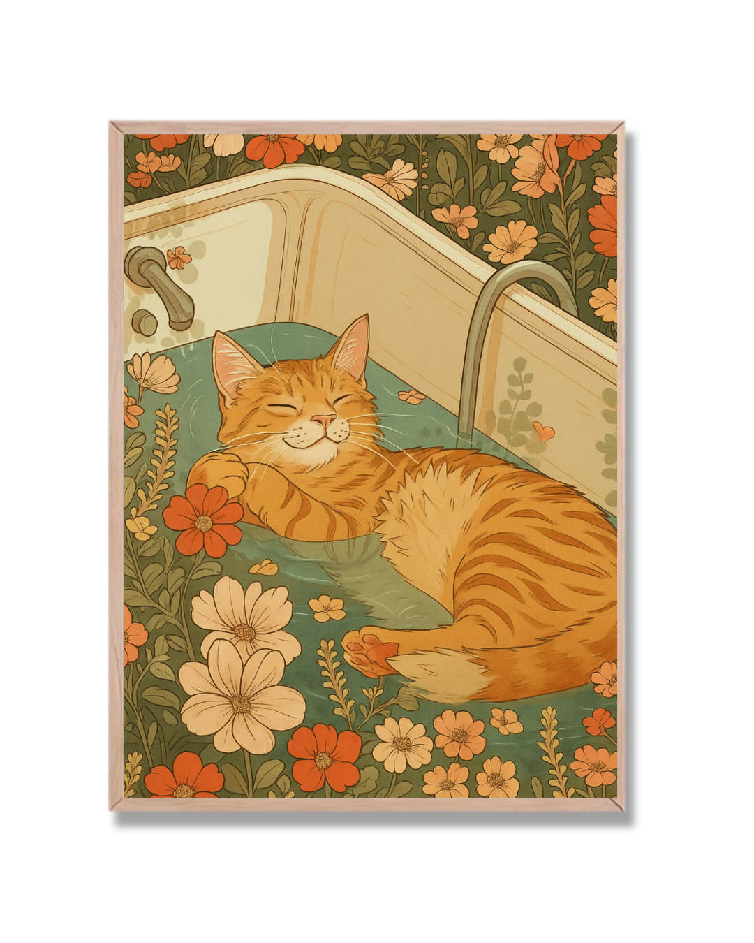Gato Siesta en el Agua