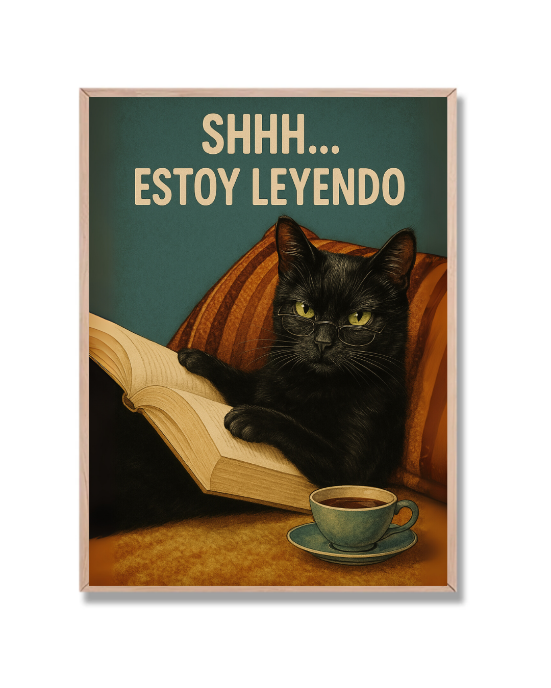 Gato Shhh Leyendo