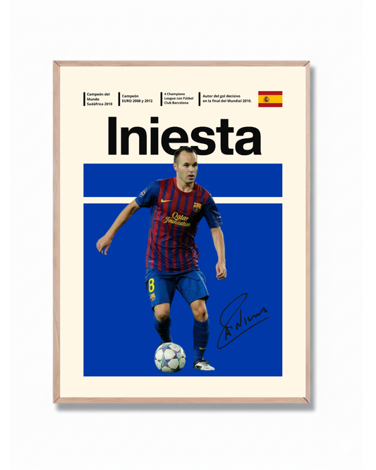 Iniesta Poster