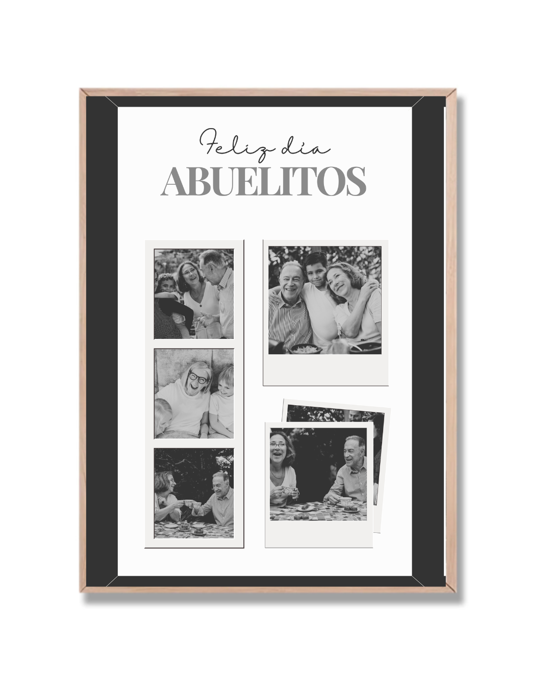 Abuelitos con 4 fotos tuyas a elección