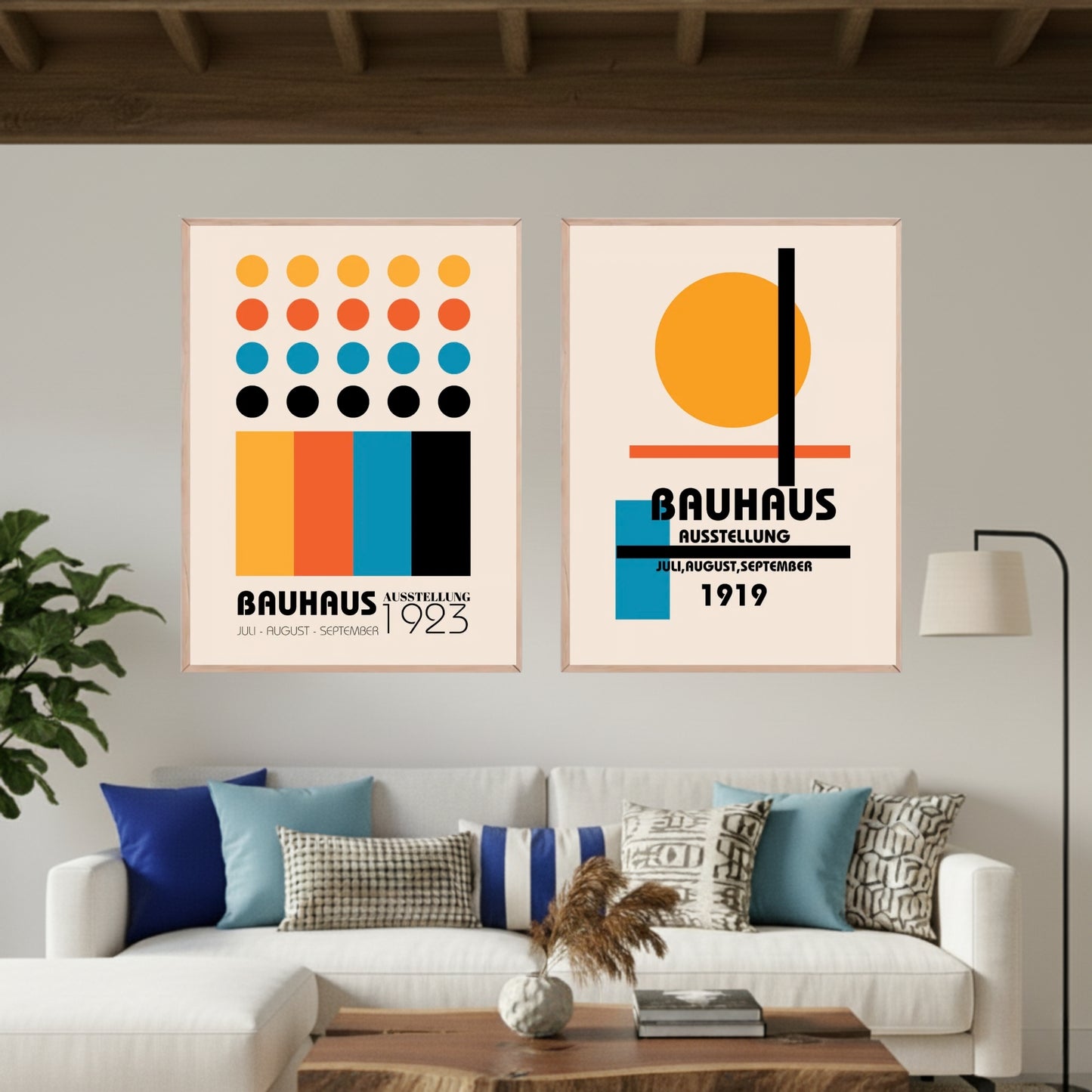 Set de 2 Bauhaus Geométrico