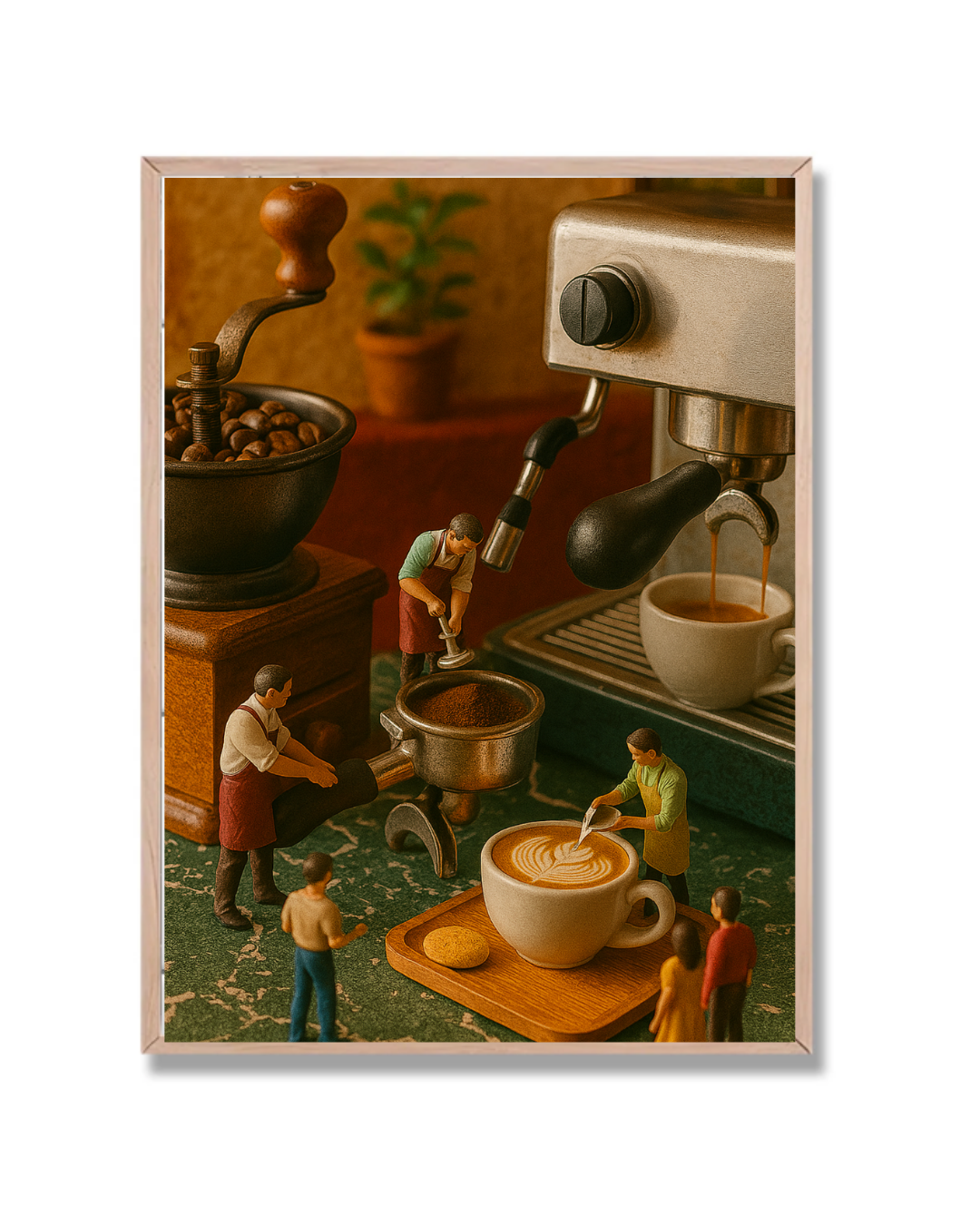 Cafetería en miniatura