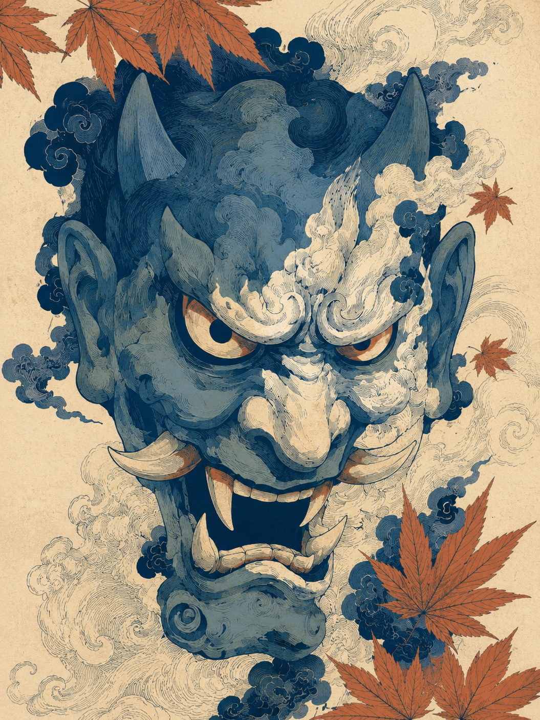 Máscara Dragón Azul