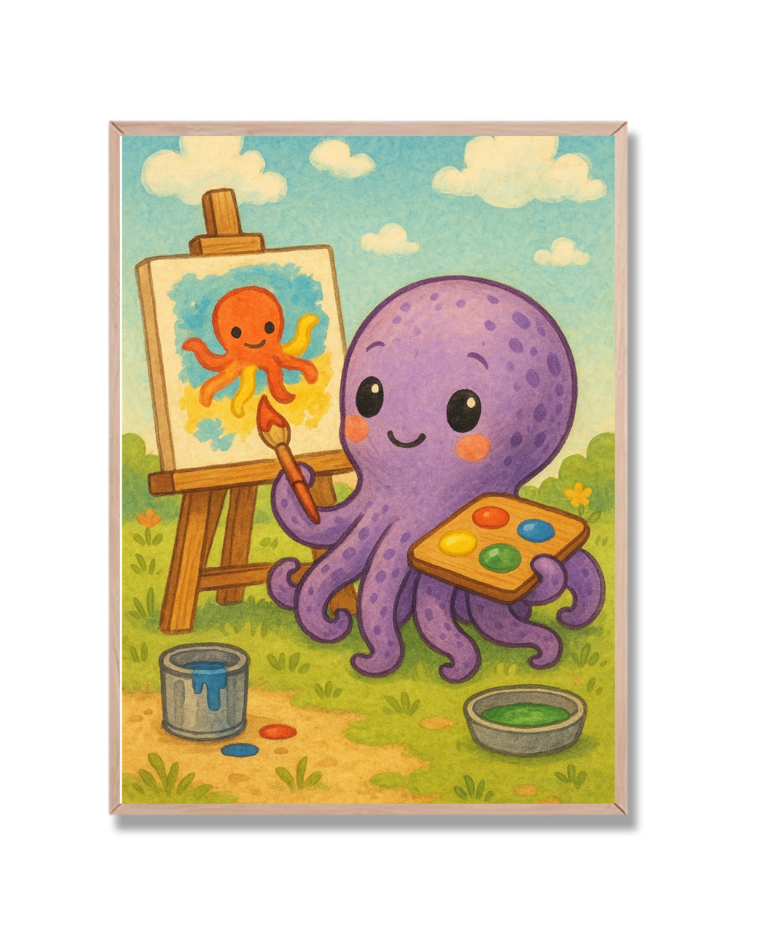 Pulpo Pintando Infantil