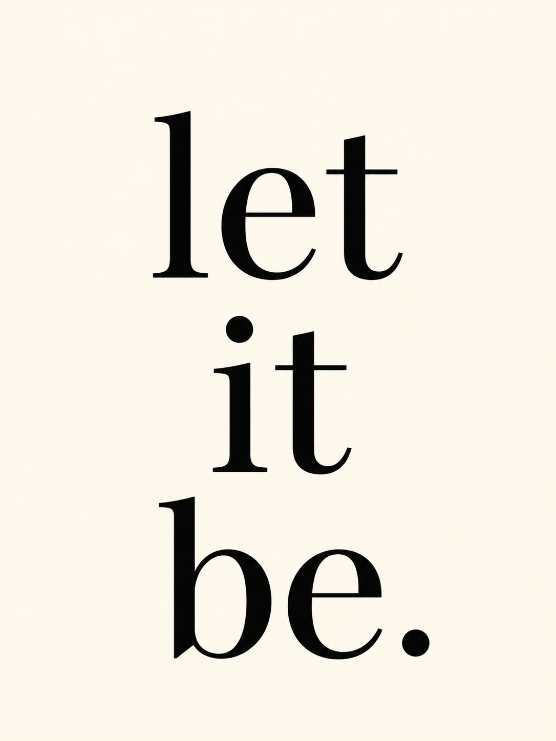 Let It Be - cuadro decorativo