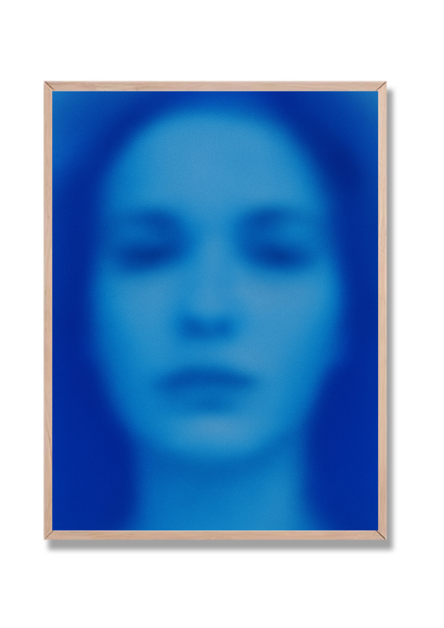 Mujer azul difuso