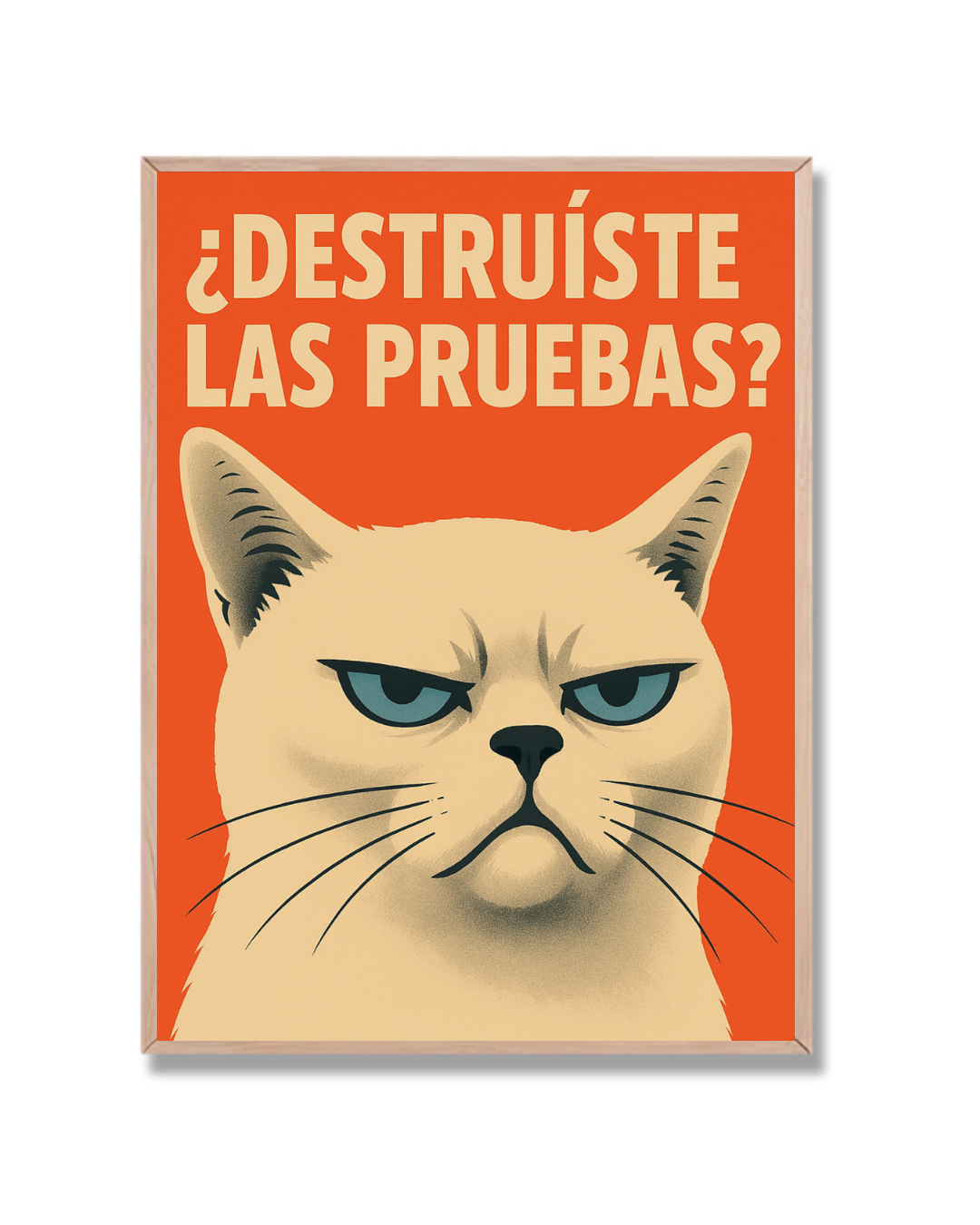 Gato destruiste las pruebas