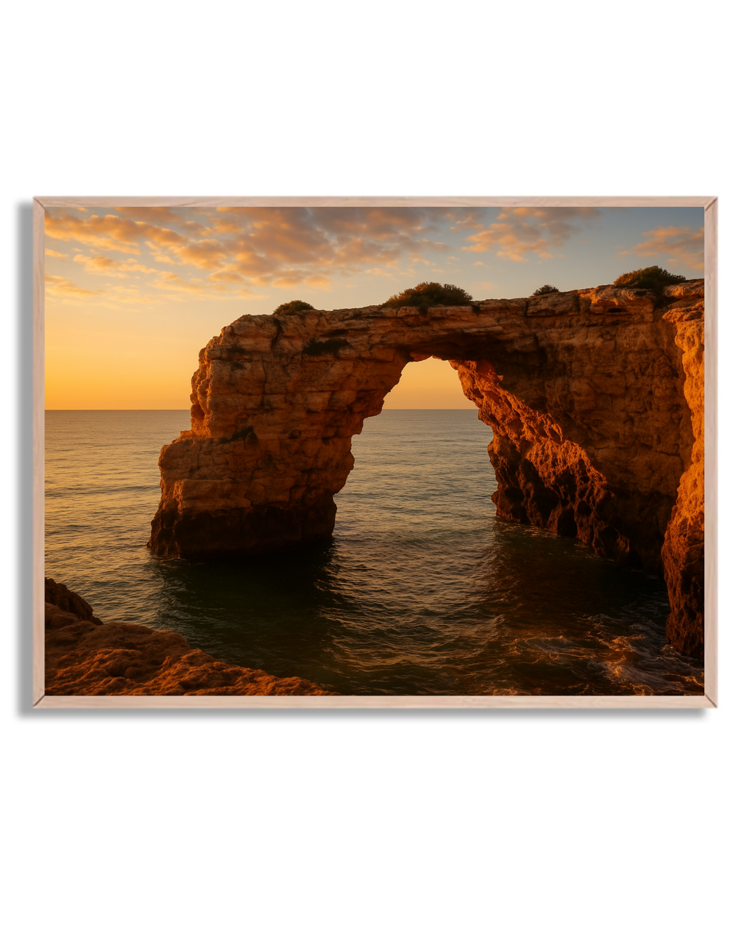 Arco de roca al atardecer