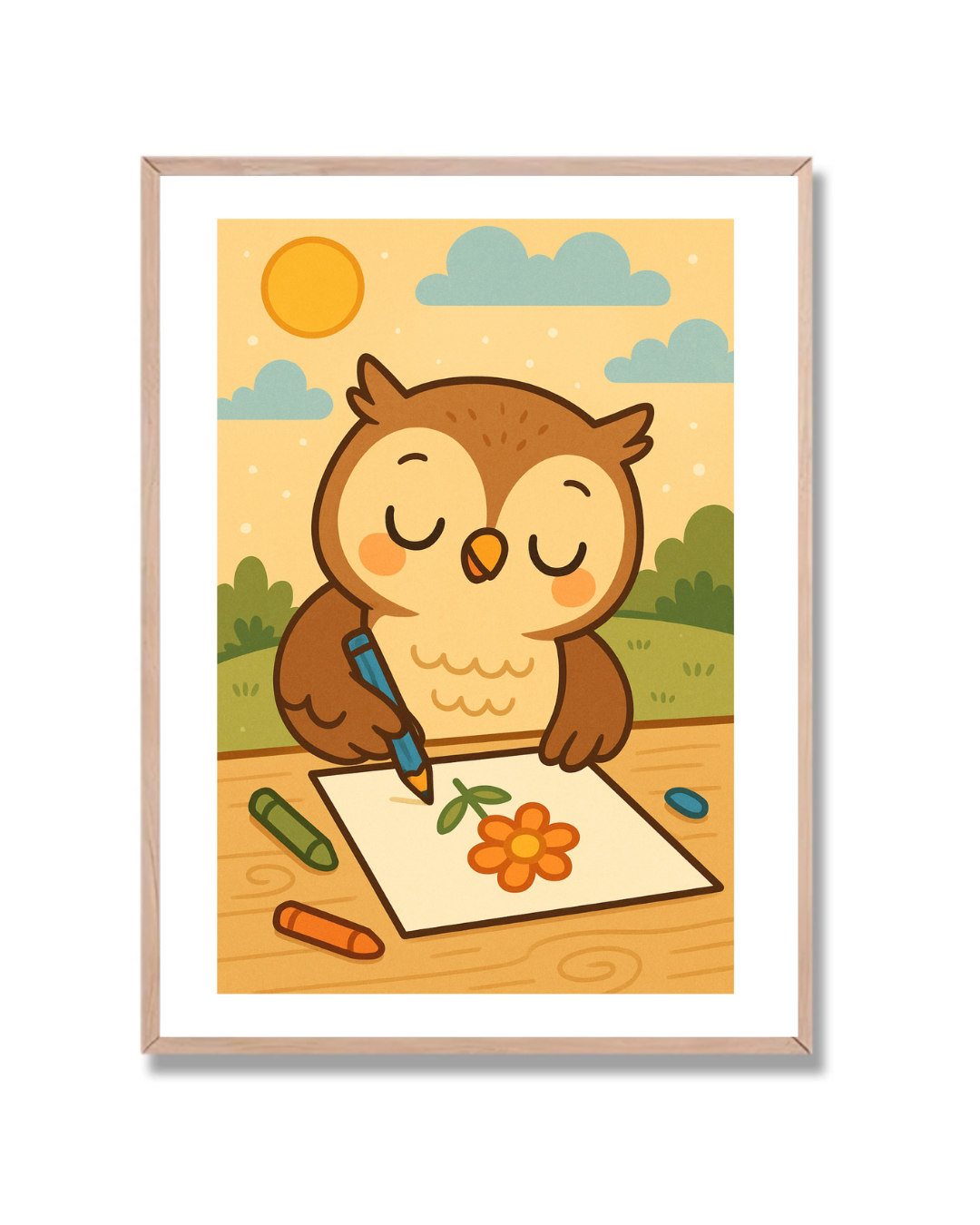 Buho Pintando Infantil