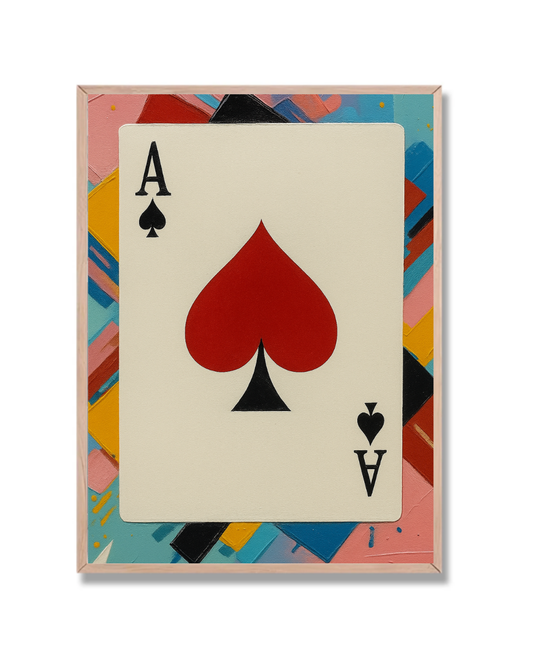 As en fondo colorido