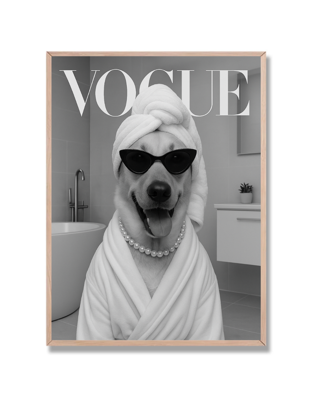 Vogue perro con lentes