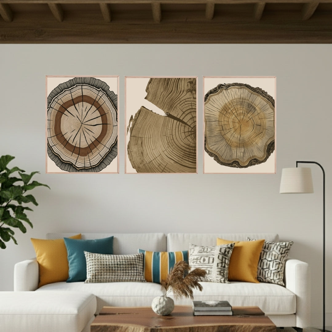 Set de 3 Anillos de Árbol #2