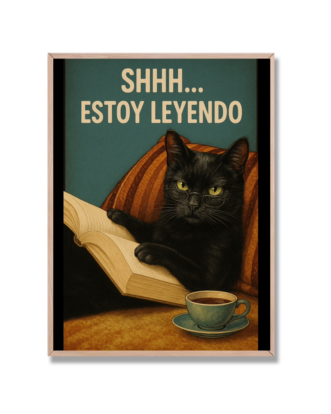 Gato Shhh Leyendo