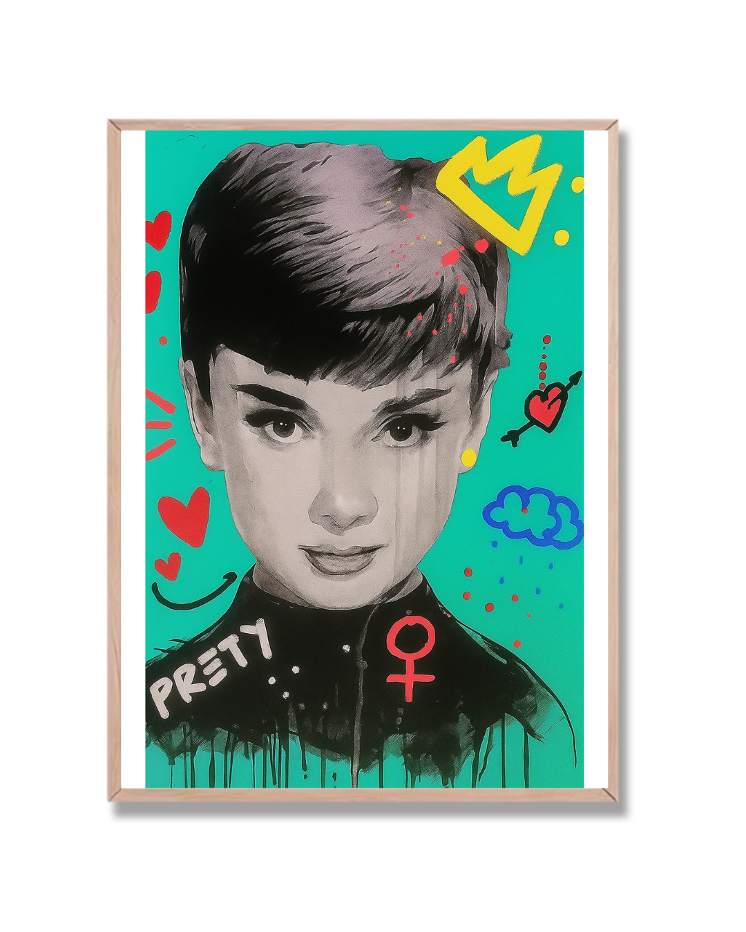 Hepburn pop art