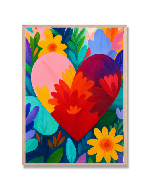 Corazón colorido