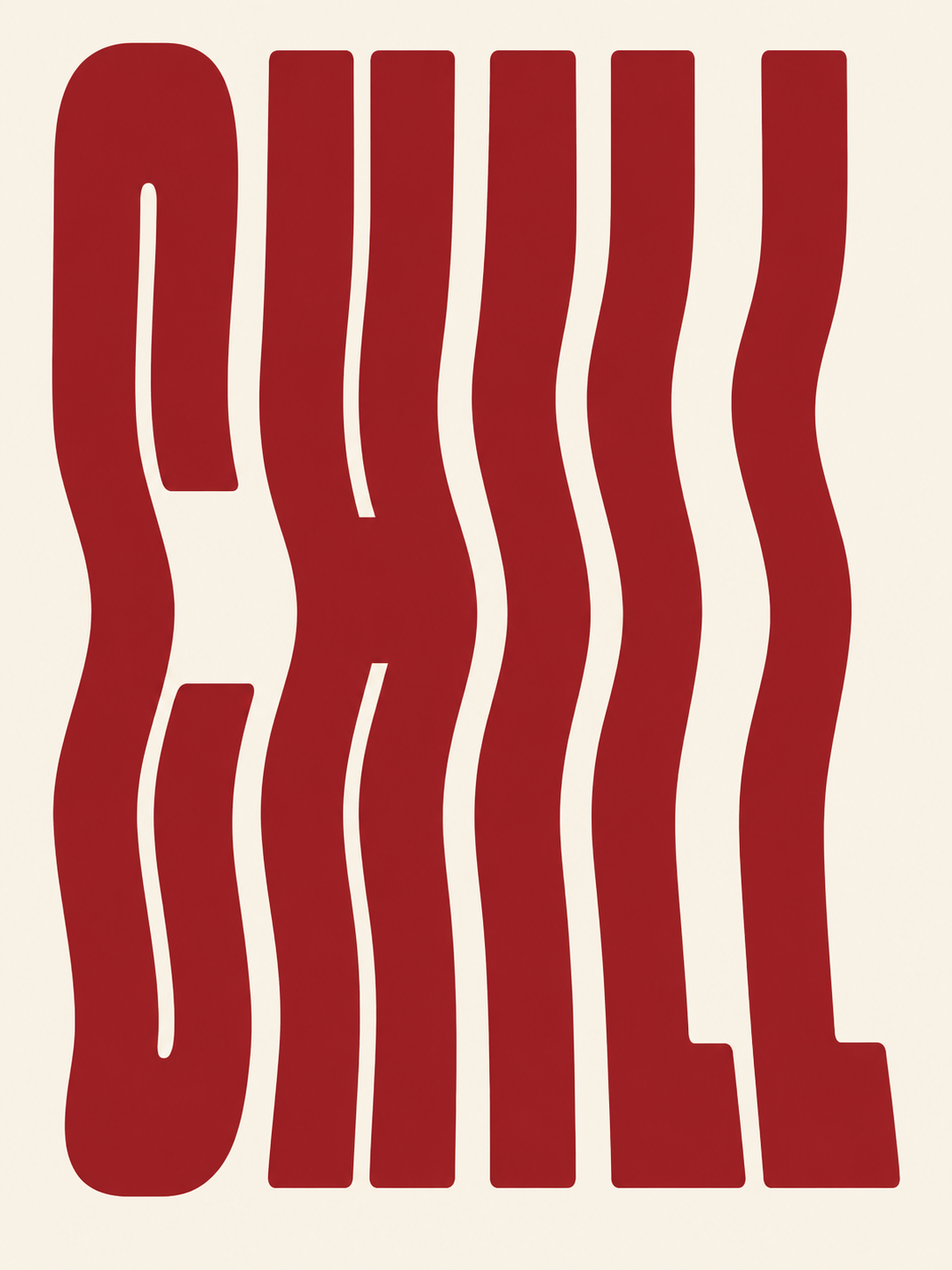 Waves Rojo - cuadro decorativo