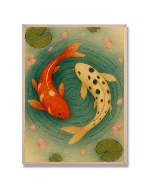Yin y yang koi