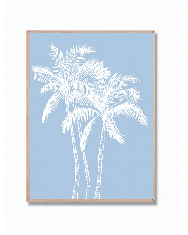 Palmeras Minimal Blanca